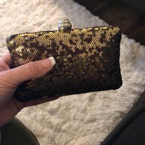 Sequin evening bag